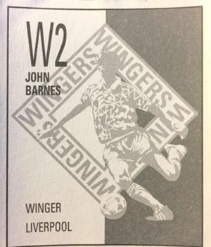 1990-91 Orbis Football Collection #W2 John Barnes Back