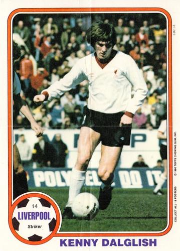 1980 Topps Football Mini Posters #14 Kenny Dalglish Front