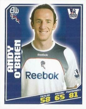 2008-09 Topps Premier League Sticker Collection #73 Andrew O'Brien Front