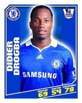 2008-09 Topps Premier League Sticker Collection #107 Didier Drogba Front