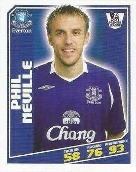 2008-09 Topps Premier League Sticker Collection #118 Phil Neville Front