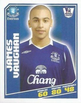 2008-09 Topps Premier League Sticker Collection #127 James Vaughan Front