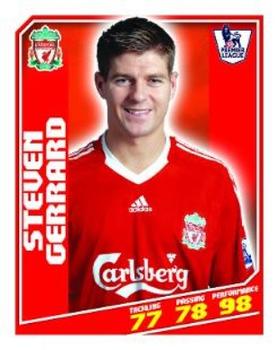 2008-09 Topps Premier League Sticker Collection #183 Steven Gerrard Front
