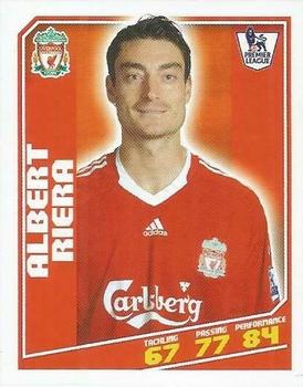 2008-09 Topps Premier League Sticker Collection #184 Albert Riera Front
