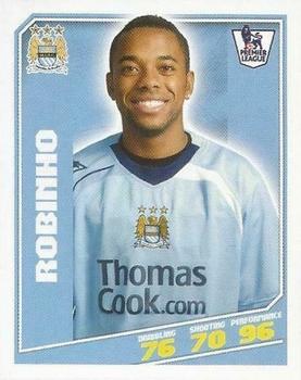 2008-09 Topps Premier League Sticker Collection #210 Robinho Front