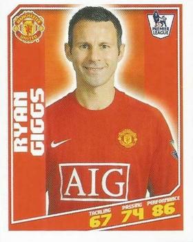 2008-09 Topps Premier League Sticker Collection #284 Ryan Giggs Front