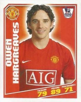 2008-09 Topps Premier League Sticker Collection #285 Owen Hargreaves Front