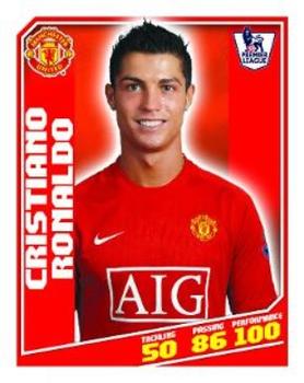 2008-09 Topps Premier League Sticker Collection #287 Cristiano Ronaldo Front