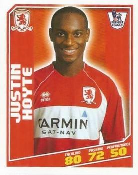 2008-09 Topps Premier League Sticker Collection #298 Justin Hoyte Front