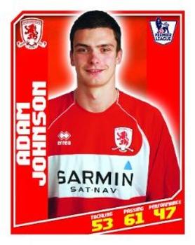 2008-09 Topps Premier League Sticker Collection #306 Adam Johnson Front