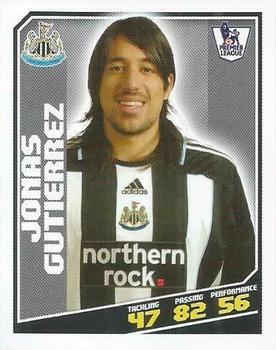 2008-09 Topps Premier League Sticker Collection #327 Jonas Gutierrez Front