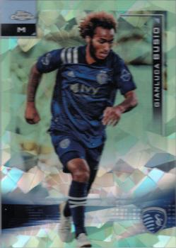 2021 Topps Chrome Sapphire Edition MLS - Green Refractor #102 Gianluca Busio Front