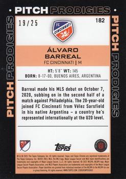 2021 Topps Chrome Sapphire Edition MLS - Orange Refractor #182 Álvaro Barreal Back