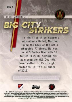 2021 Topps Chrome Sapphire Edition MLS - Big City Strikers #BCS-2 Josef Martínez Back