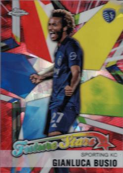 2021 Topps Chrome Sapphire Edition MLS - Future Stars Red #FS-7 Gianluca Busio Front