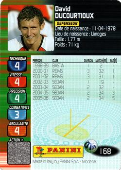 2006-07 Panini Derby Total Evolution #168 David Ducourtioux Back