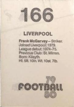 1979-80 Transimage Football Stickers #166 Frank McGarvey Back