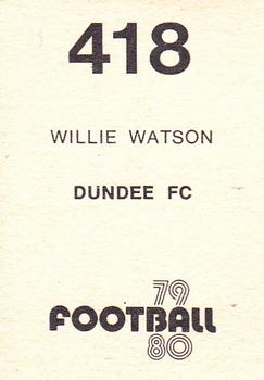 1979-80 Transimage Football Stickers #418 Willie Watson Back