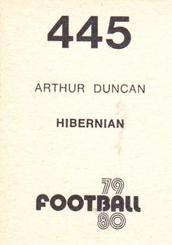 1979-80 Transimage Football Stickers #445 Arthur Duncan Back