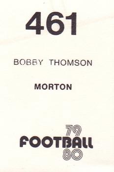 1979-80 Transimage Football Stickers #461 Bobby Thomson Back