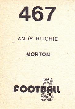 1979-80 Transimage Football Stickers #467 Andy Ritchie Back
