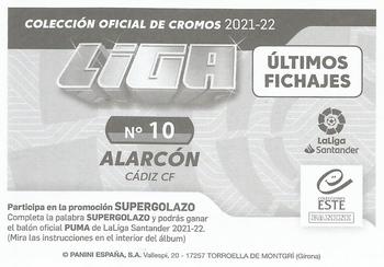 2021-22 Panini LaLiga Santander Este Stickers - Ultimos Fichajes #660 Alarcon Back