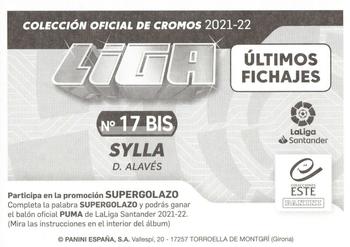 2021-22 Panini LaLiga Santander Este Stickers - Ultimos Fichajes #715 Mamadou Sylla Back