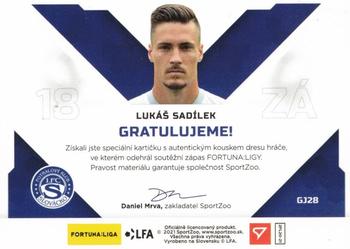 2020-21 SportZoo Fortuna:Liga 2. Serie - Game Jersey #GJ28 Lukas Sadilek Back