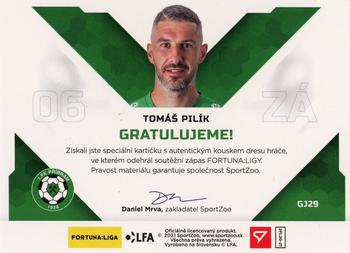 2020-21 SportZoo Fortuna:Liga 2. Serie - Game Jersey #GJ29 Tomas Pilik Back