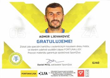 2020-21 SportZoo Fortuna:Liga 2. Serie - Game Jersey #GJ40 Admir Ljevakovic Back