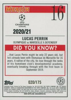 2020-21 Merlin Chrome UEFA Champions League - Aqua Speckle #16 Lucas Perrin Back