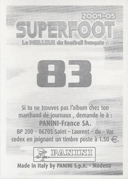 2004-05 Panini Superfoot #83 Sylvain Armand Back