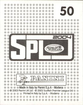 2003-04 Panini Scottish Premier League #50 Kit Back