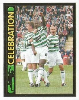 2003-04 Panini Scottish Premier League #74 Bobo Balde / Henrik Larsson / Alan Thompson Front