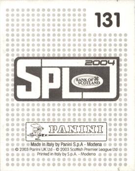 2003-04 Panini Scottish Premier League #131 Jim McIntyre Back