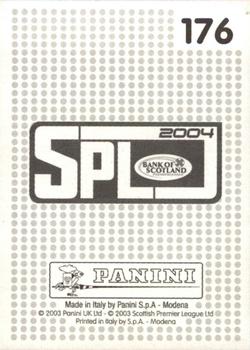 2003-04 Panini Scottish Premier League #176 Phil Stamp Back