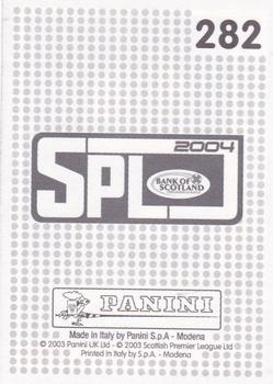 2003-04 Panini Scottish Premier League #282 Stuart Lovell Back