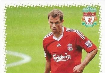 2009-10 Liverpool F.C. Official Sticker Collection #109 Jamie Carragher Front