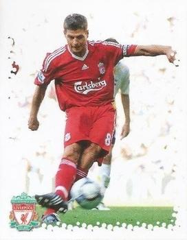 2009-10 Liverpool F.C. Official Sticker Collection #115 Steven Gerrard Front