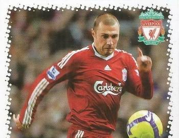2009-10 Liverpool F.C. Official Sticker Collection #157 Andrea Dossena Front