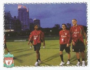2009-10 Liverpool F.C. Official Sticker Collection #176 On the Town Front