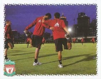 2009-10 Liverpool F.C. Official Sticker Collection #177 Training Front