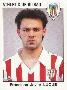 1993-94 Panini Fútbol Estrellas de la Liga #54 Francisco Javier Luque Front