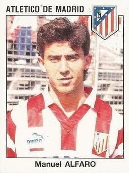 1993-94 Panini Fútbol Estrellas de la Liga #70 Manuel Alfaro Front