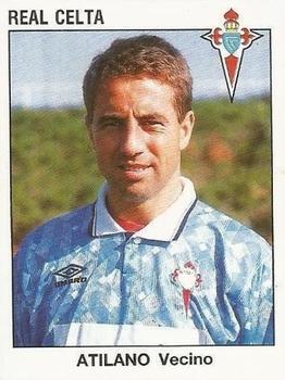 1993-94 Panini Fútbol Estrellas de la Liga #95 Atilano Vecino Front