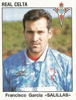 1993-94 Panini Fútbol Estrellas de la Liga #104 Francisco Garcia 'Salillas' Front