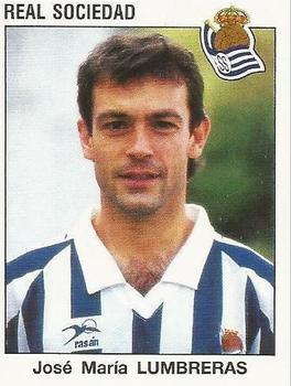 1993-94 Panini Fútbol Estrellas de la Liga #267 Jose Maria Lumbreras Front