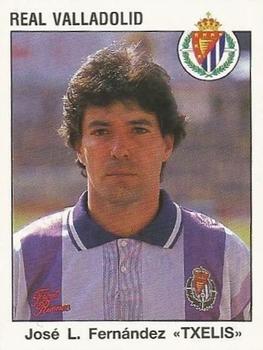 1993-94 Panini Fútbol Estrellas de la Liga #334 Jose L. Fernandez 'Txelis' Front