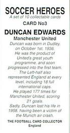 2014 Soccer Heroes 1st Series #3 Duncan Edwards Back