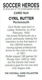 2014 Soccer Heroes 2nd Series #9 Cyril Rutter Back